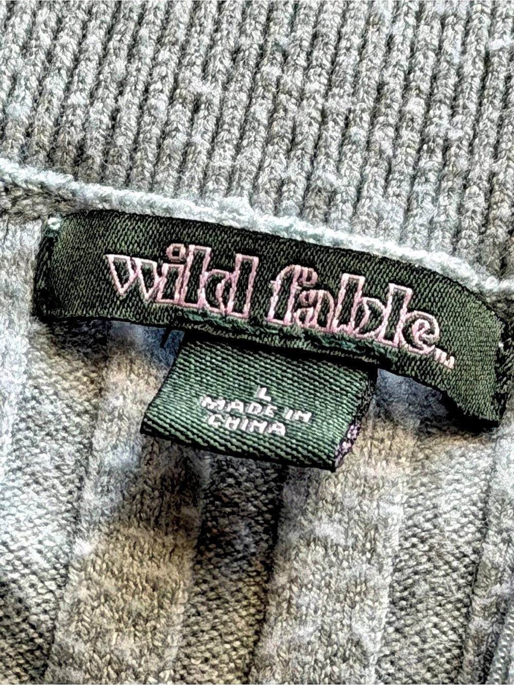 Wild Fable Ribbed Zip-Up Sweater - Picture 5 of 5